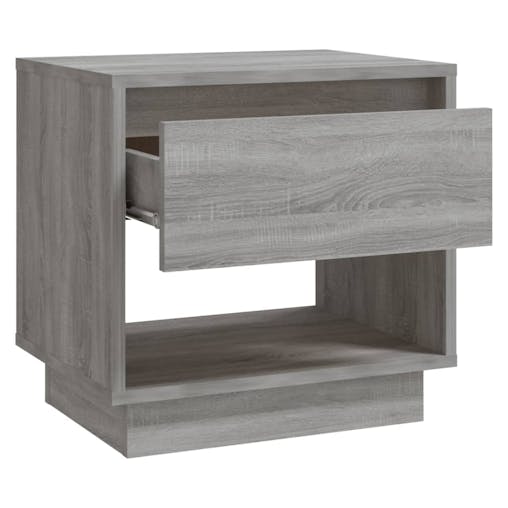 NNEVL Bedside Cabinets 2 pcs Grey Sonoma 45x34x44 cm Chipboard