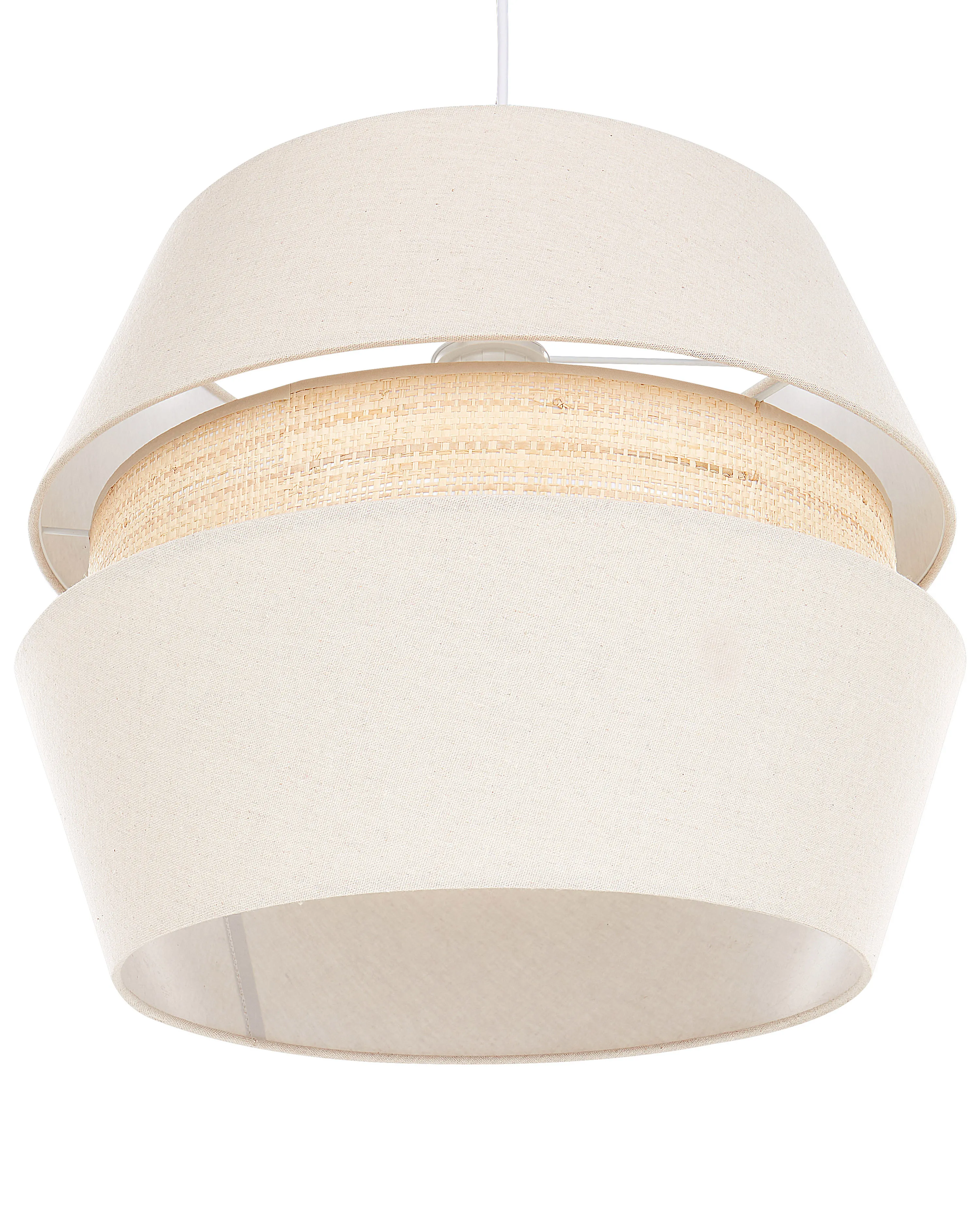 Pendant Lamp ATOYAC Faux Linen Beige