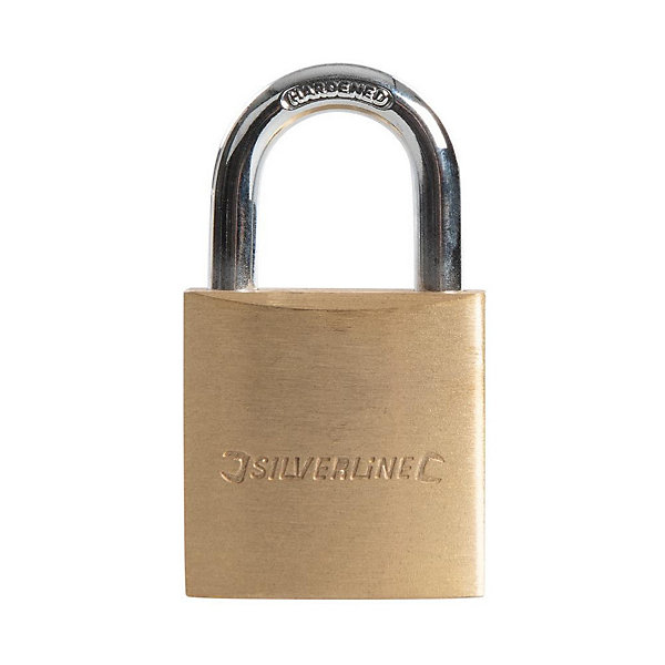 Cadenas en Laiton 30 mm - Sécurisé et Durable - Protection Optimale pour Vos Effets - Silverline