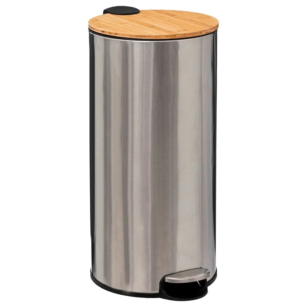 Five Bamboo Stainless Steel 30L Trash bin