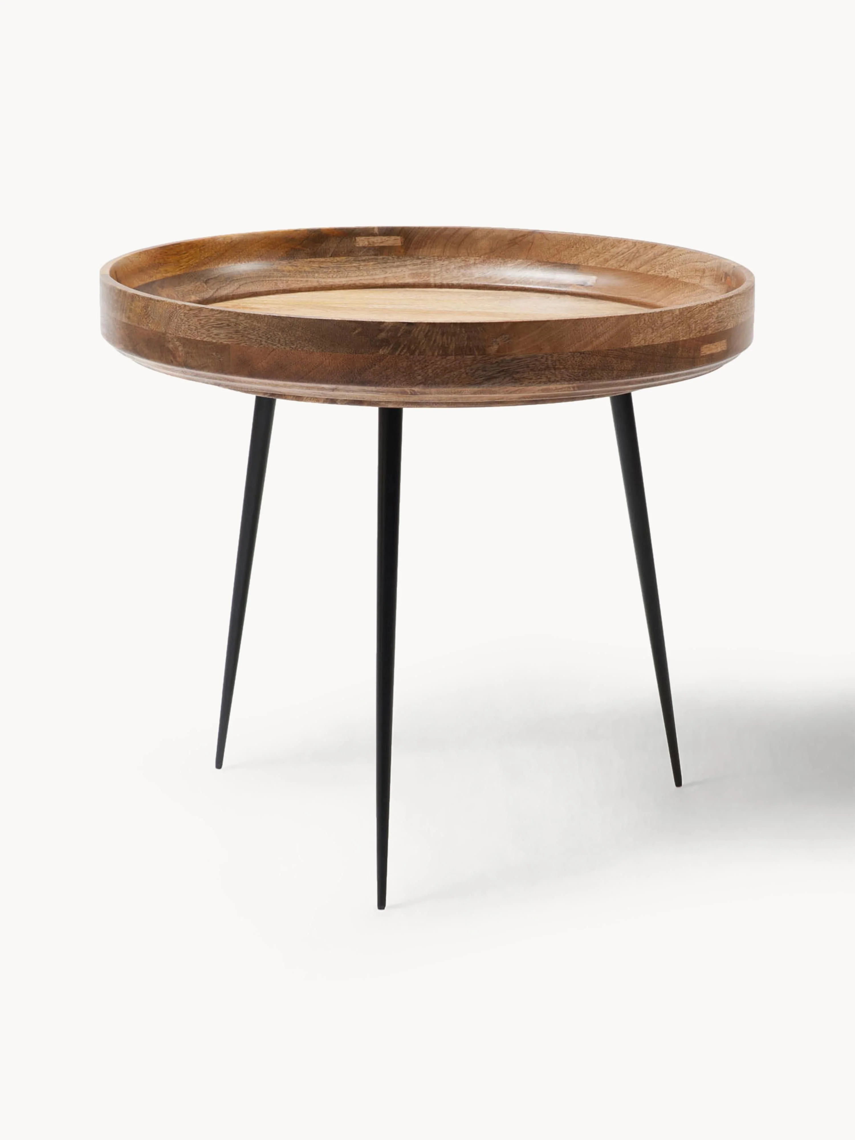 Runder Beistelltisch Bowl aus Mangoholz