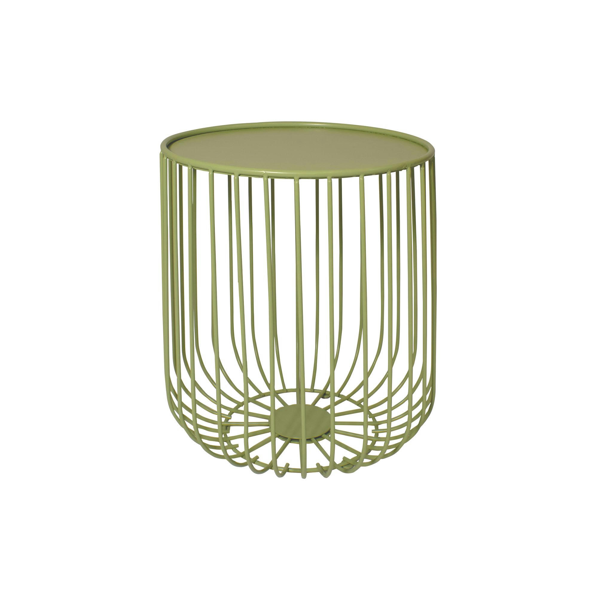 JACKSON - Table d'appoint extérieure en métal vert