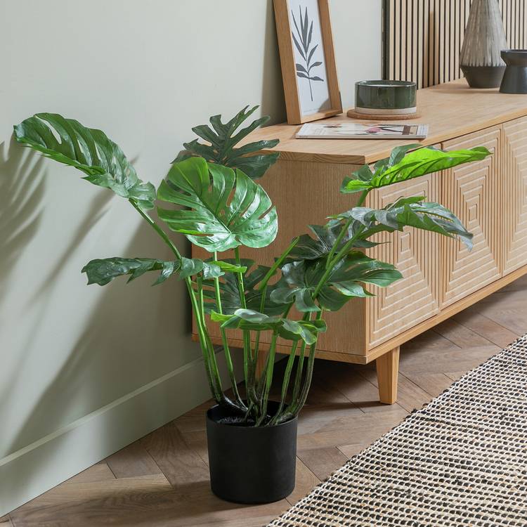 Habitat Artificial Green Monstera Plant - 61cm