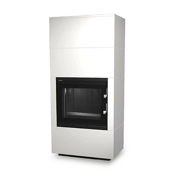 Insert de cheminée 60 BU meuble blanc 1 2 57x180 CM 4-6 kW