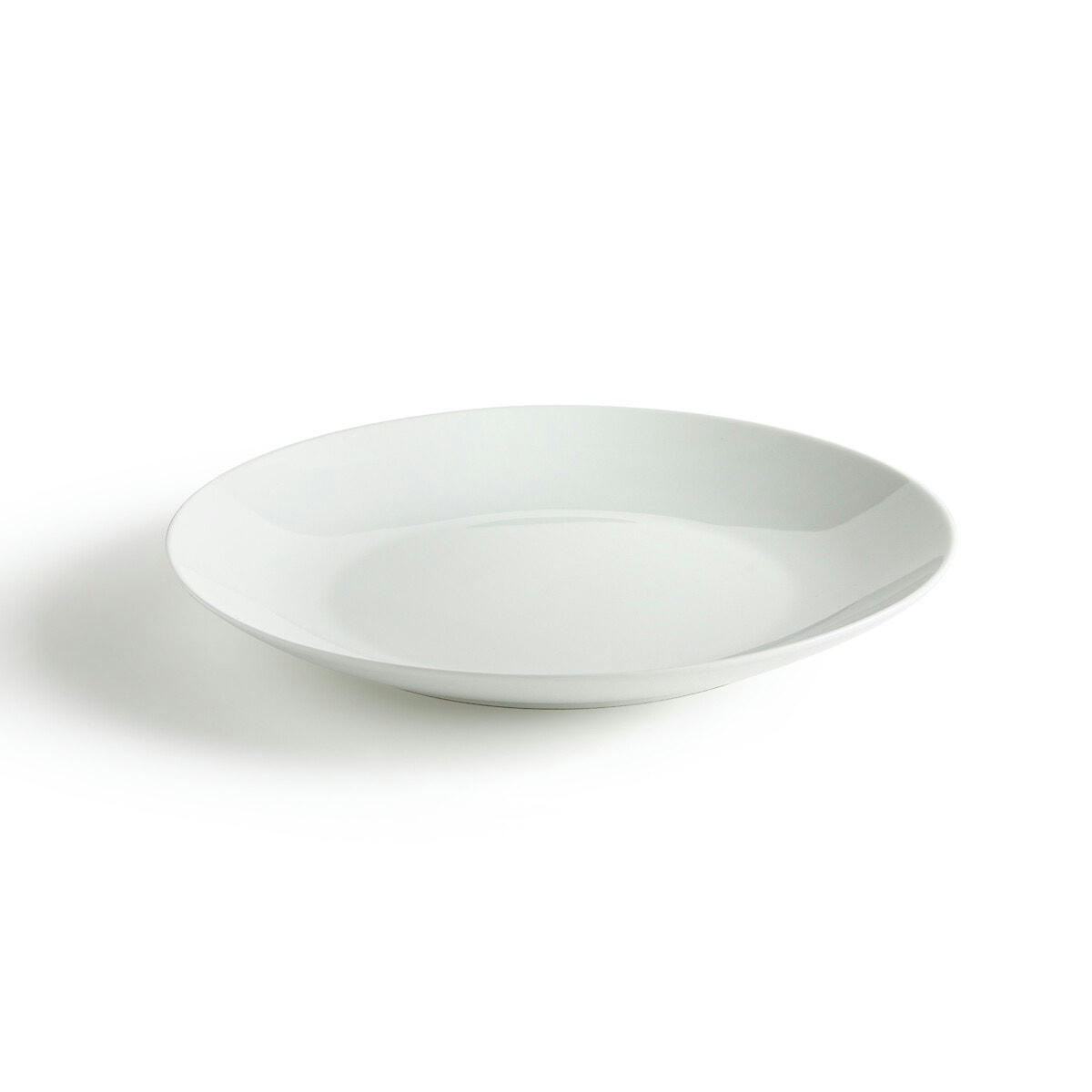 Lot de 4 assiettes plates en porcelaine, Atola