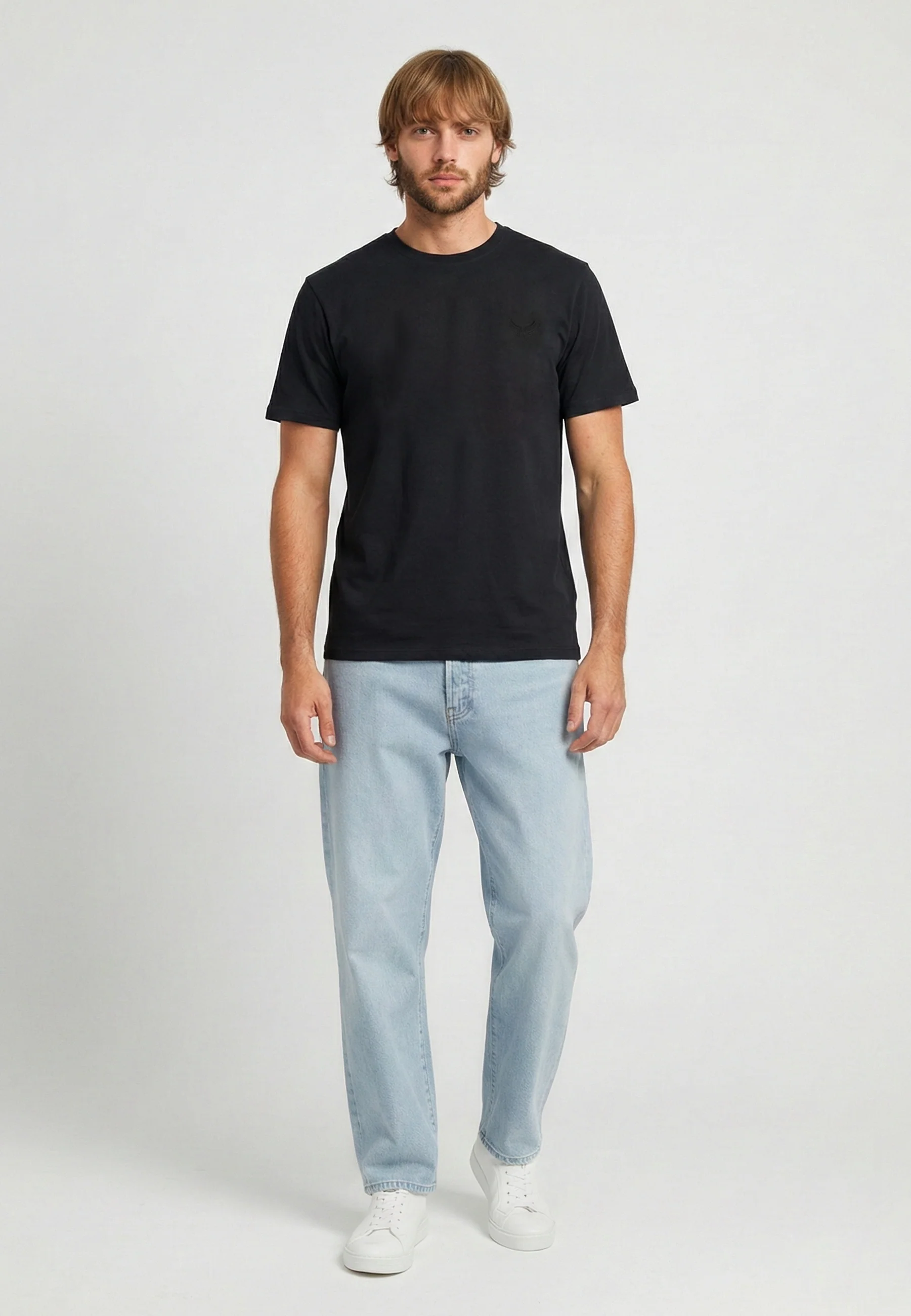 T-shirt noir en coton RIFT