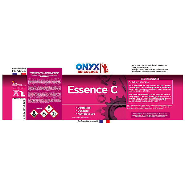 Essence C détachant et dégraissant Onyx 1L