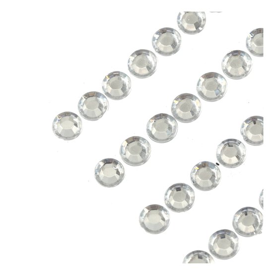 Clear Adhesive Gem Strips 5mm 5 Pack