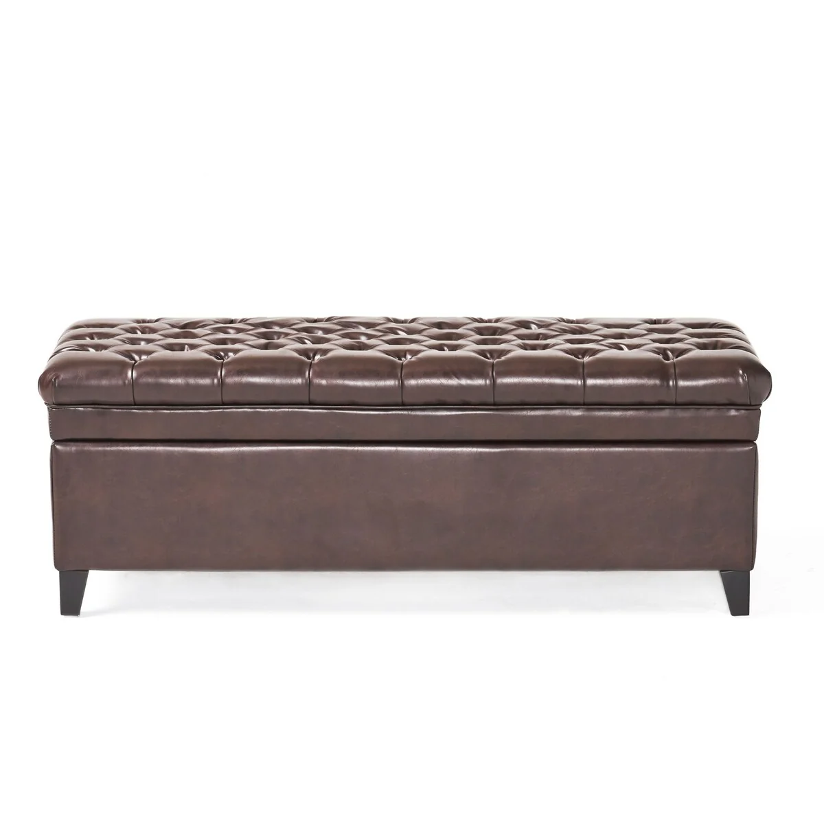Modern Upholstered Storage Bench for Living Room Entryway