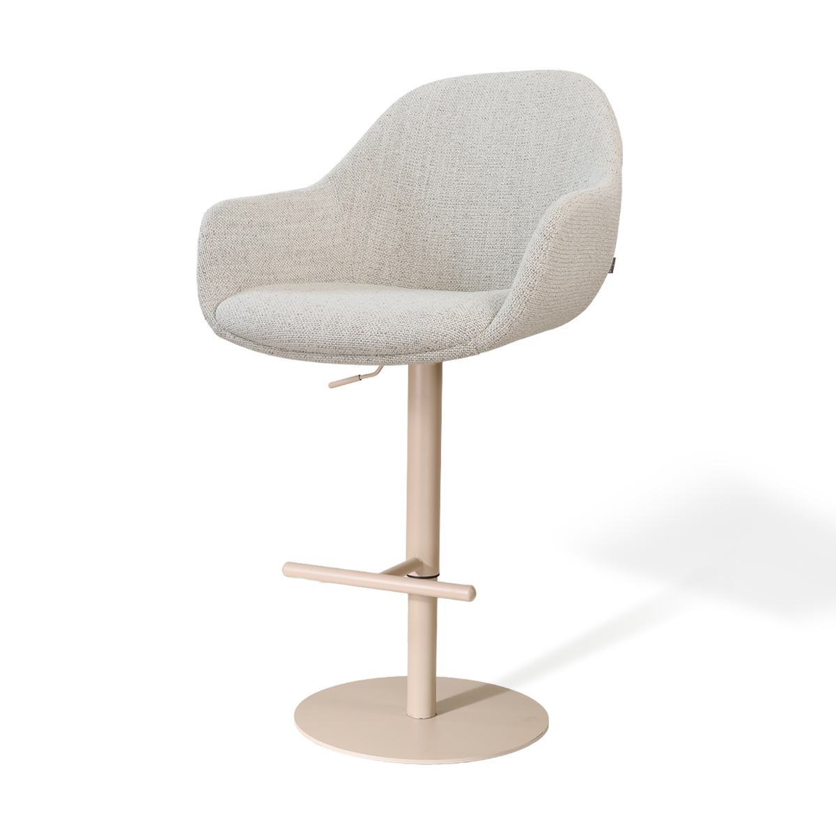Nolon Niva-Mae tulp barkruk beige gemêleerd verstelbaar - beige poten