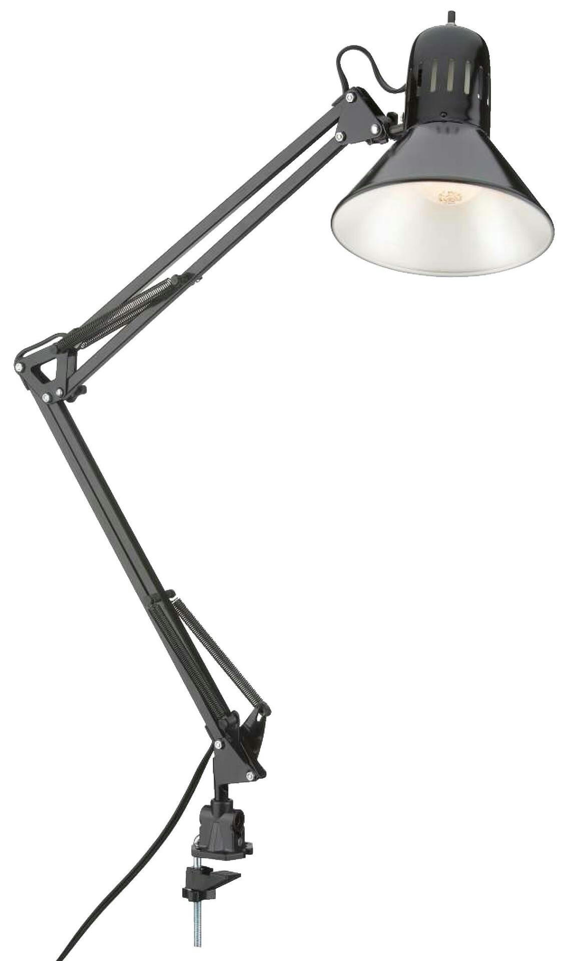NOMA Swing Arm Adjustable Desk Lamp, 31.5-in, Black
