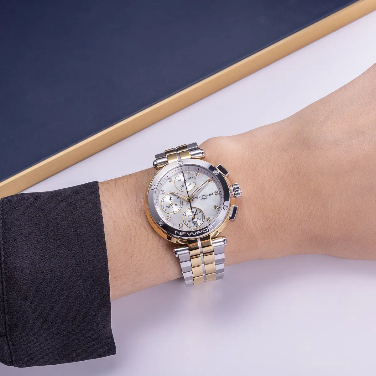 NEWPORT – CHRONOGRAPHE – BICOLORE