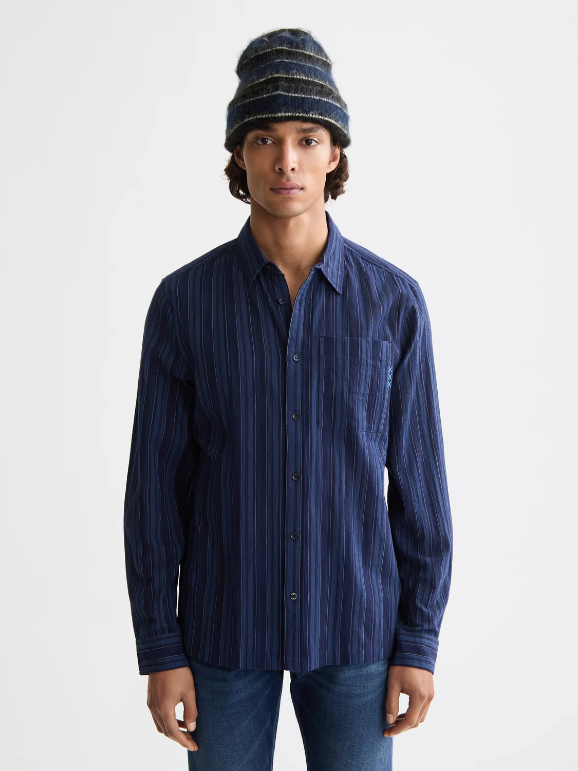 Textured Stripe Shirt