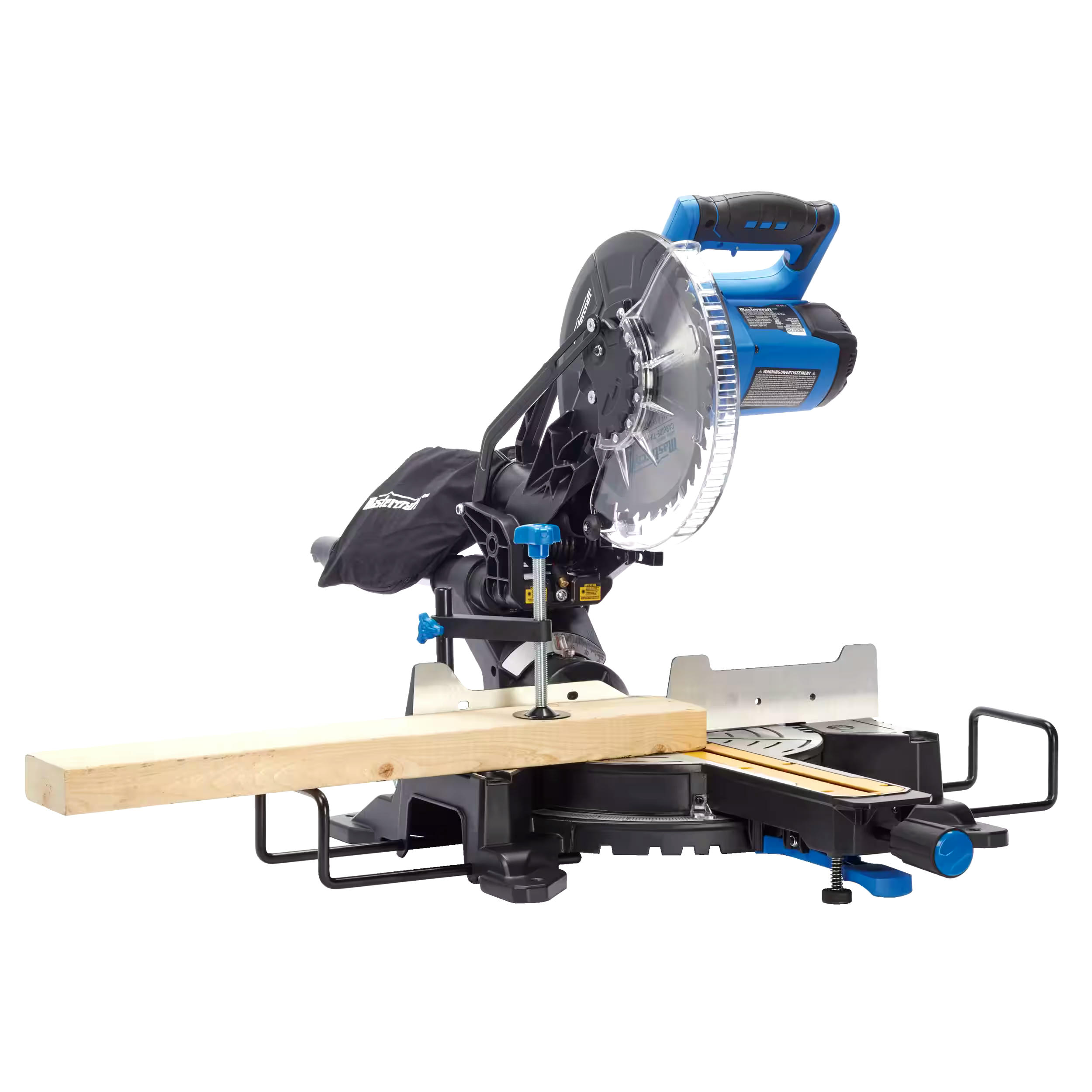 Mastercraft 15 Amp Single-Bevel Sliding Compound Mitre Saw with Laser, 10-in