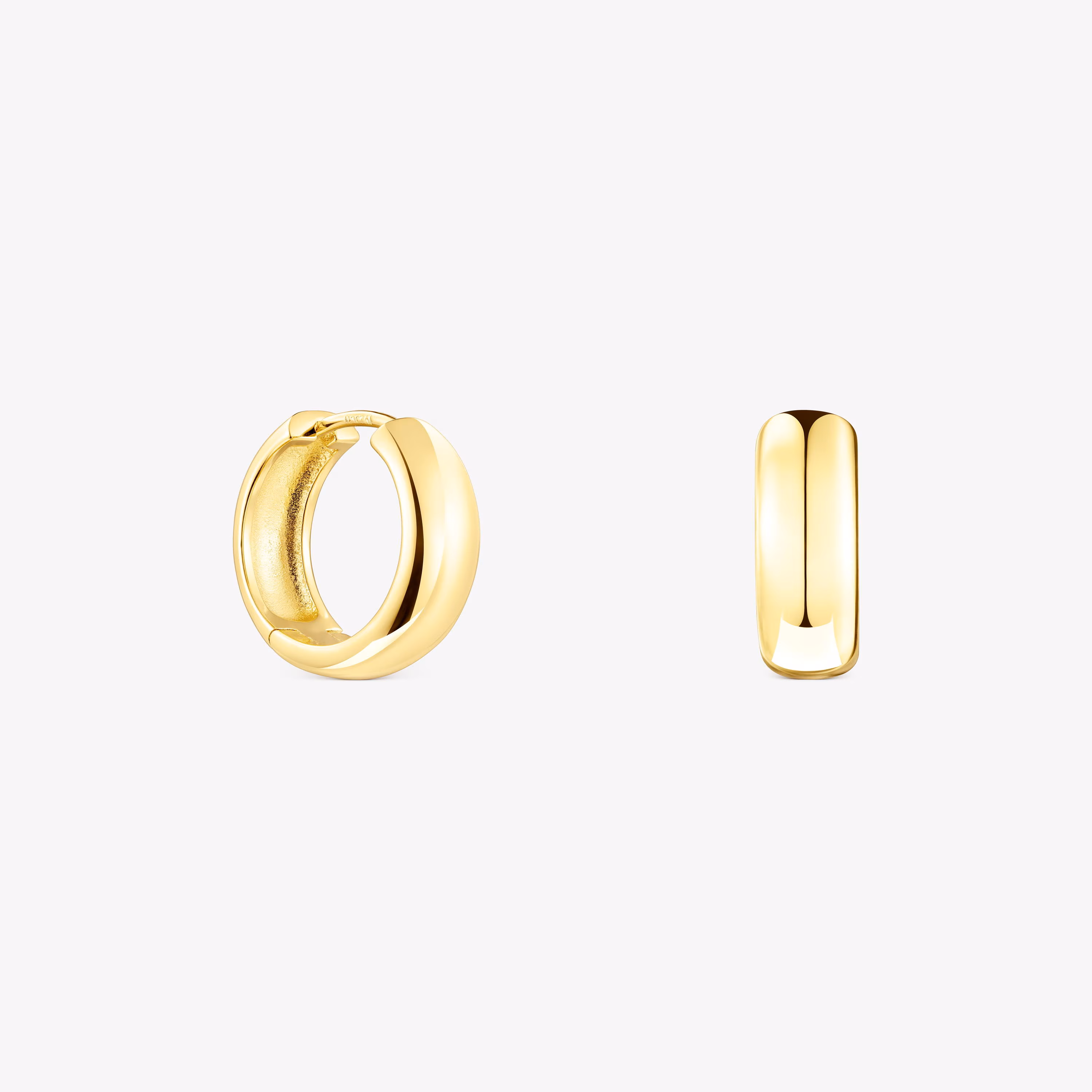 Pendientes con baño de oro 18 kt sobre plata TOUS Basics