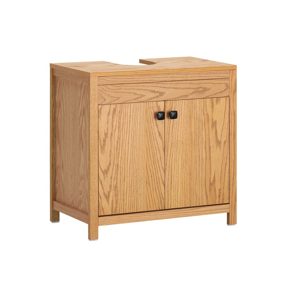 SoBuy Szafka pod umywalkę z dwoma drzwiczkami 60x35x60cm Nowoczesny BZR98-N