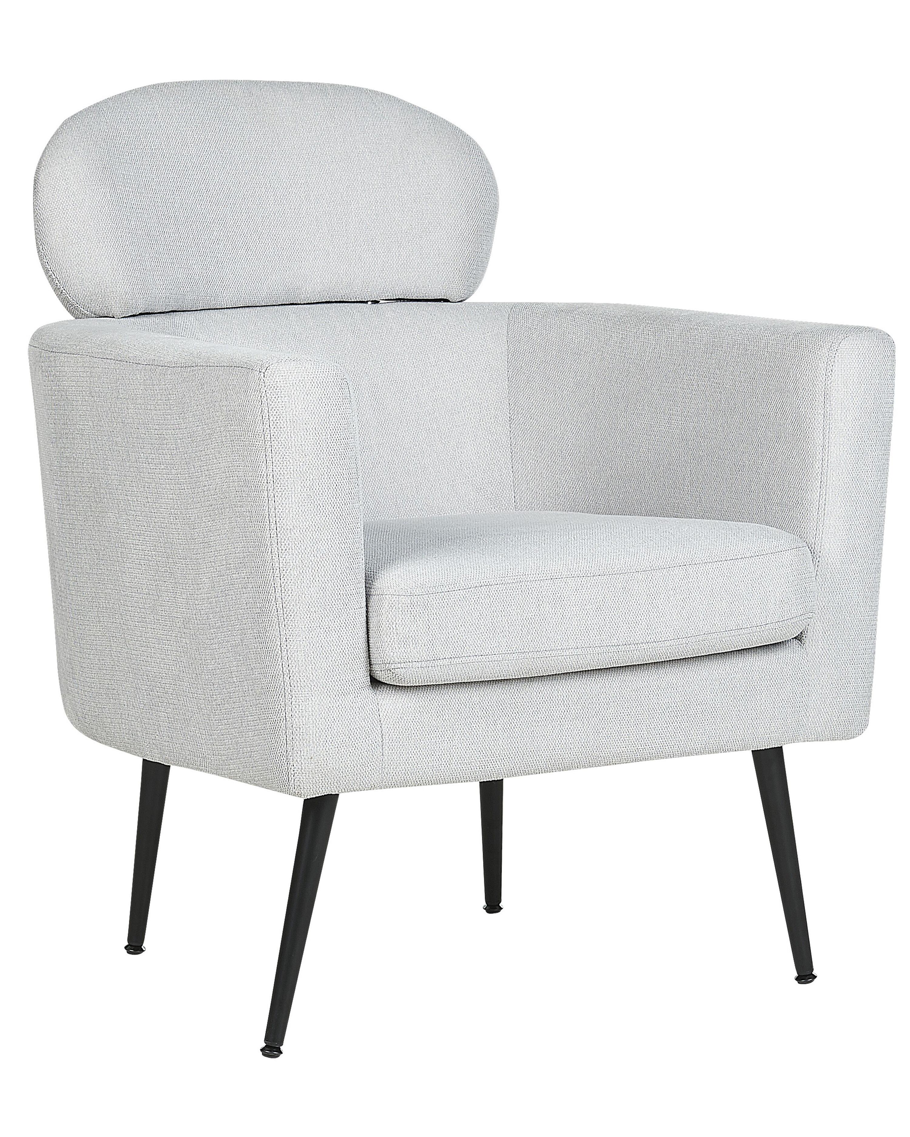 Armchair SOBY Fabric Light Grey