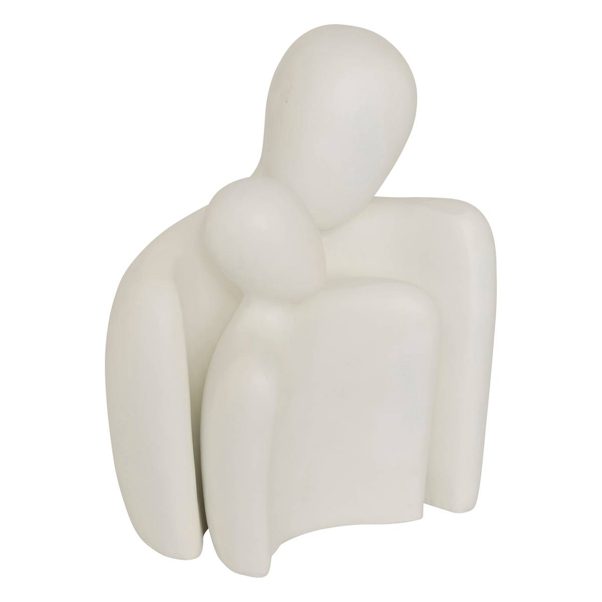 Couple Statue "Rima" White, 18x13.5 cm