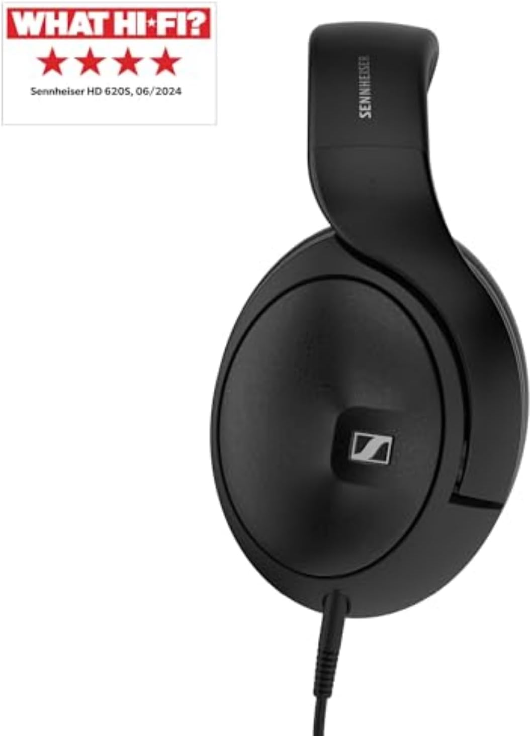 Sennheiser HD 620S Closed-Back Over-Ear Audiophile Headphones – Natural Spatial Imaging, Low Distortion, Comfortable All-Day Design, Detachable Cable – Ideal for Focused Listening, Gaming, and Desk