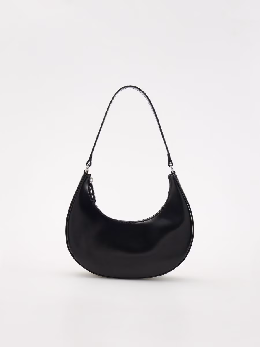 Leather Baguette Bag