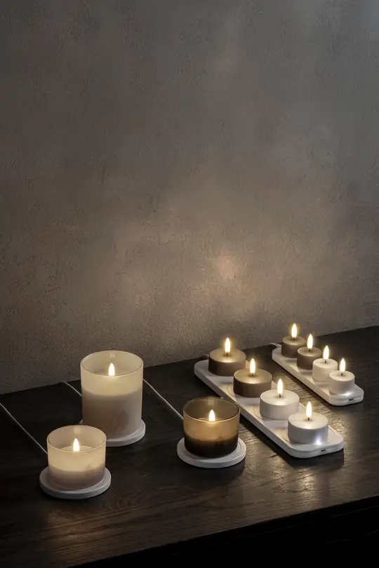 LED-Kerze 2er-Set Nordic Recharge LED