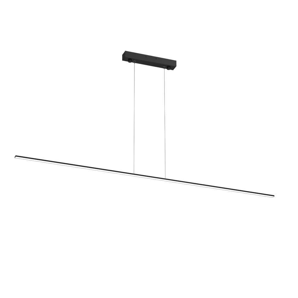 Lampa wisząca SLIM czarna LED 1x12W Ciepła biel 1465lm Brosline