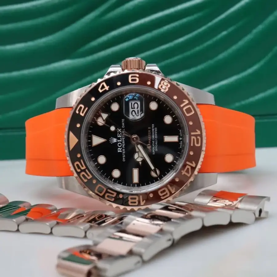Rolex – GMT-Master –  Rubber Strap – Orange