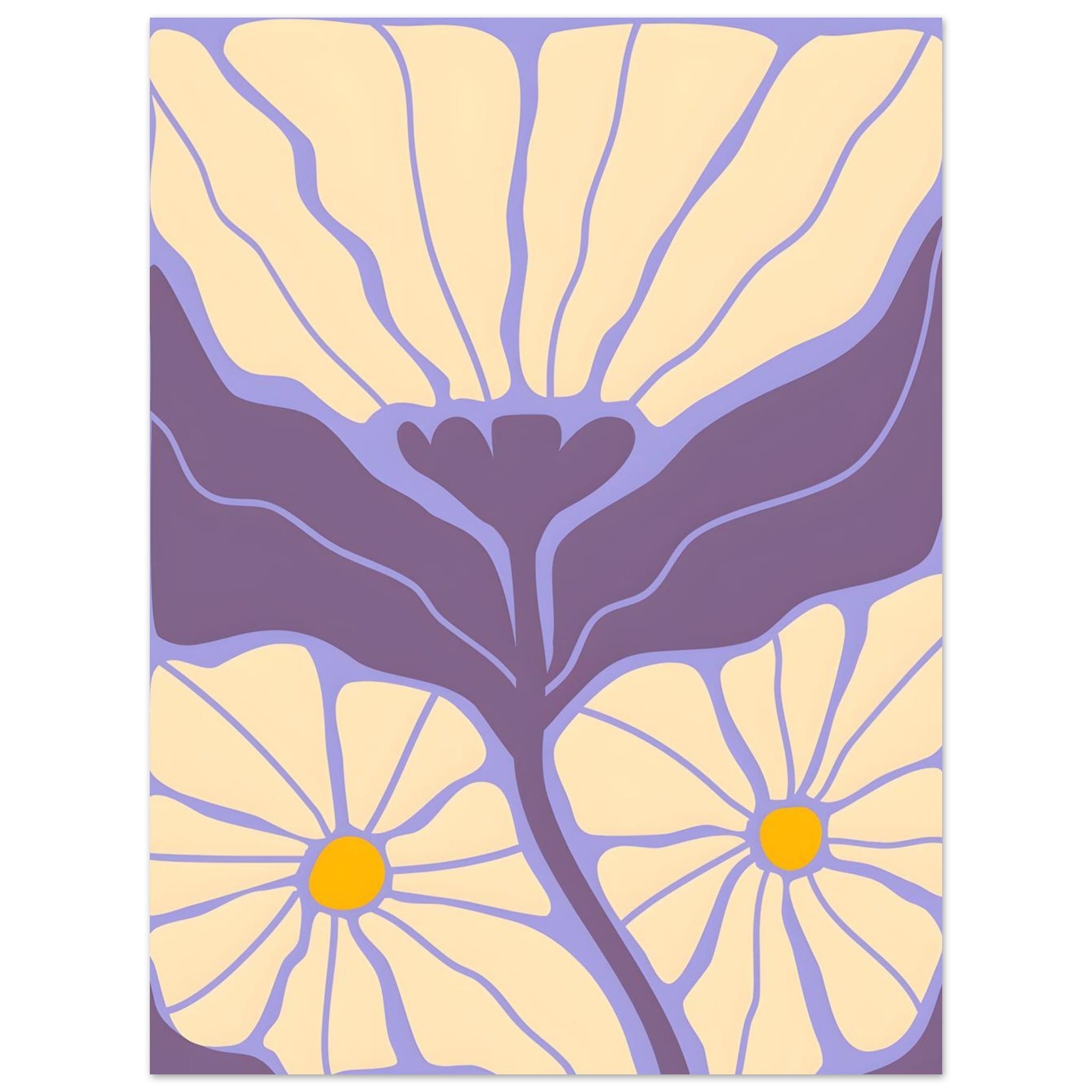 Artfulprints Poster Matisse - Soft bloom  - 30x40 cm - Paars