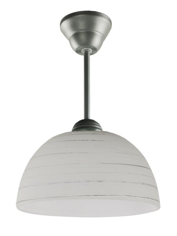 Lampa sufitowa Cyrkonia popielaty-biała 1xE27x60W IP20 Lampex