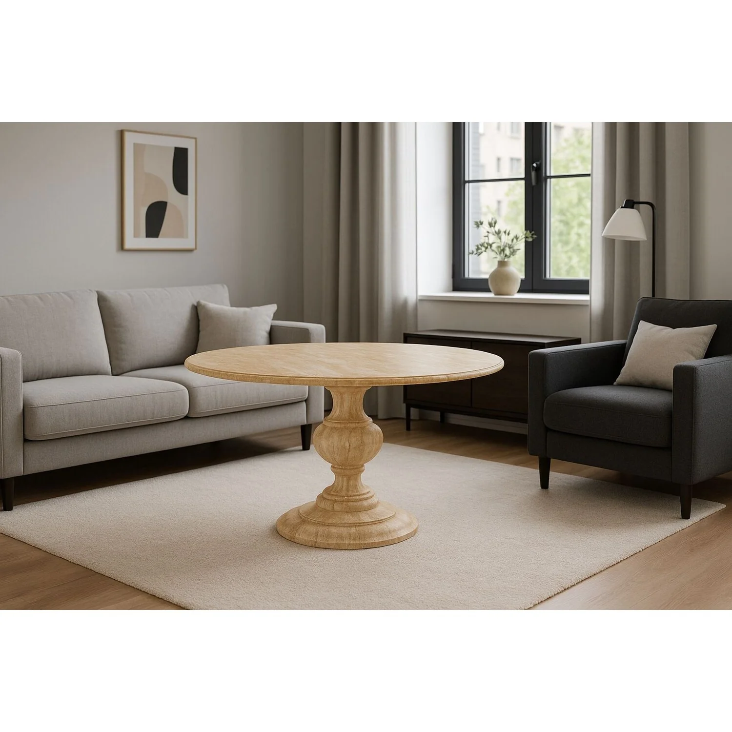 Mangolia Solidwood Modern 48Inch round dining table