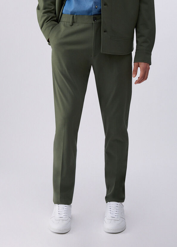 Pantaloni chino in jersey