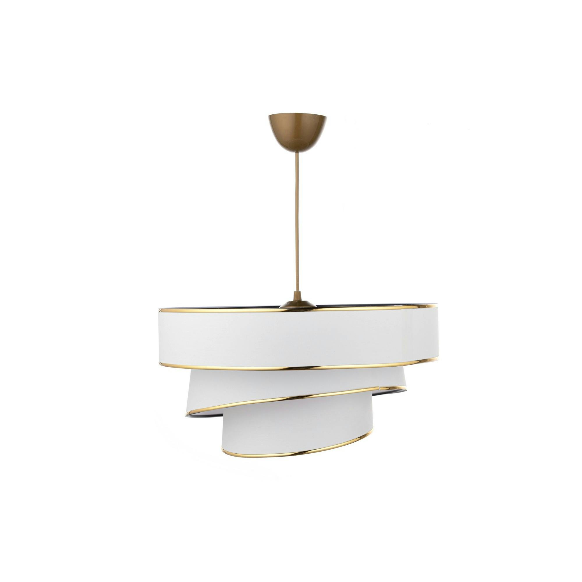 Suspension moderne blanche - abat-jour triple, moderne ZURICH