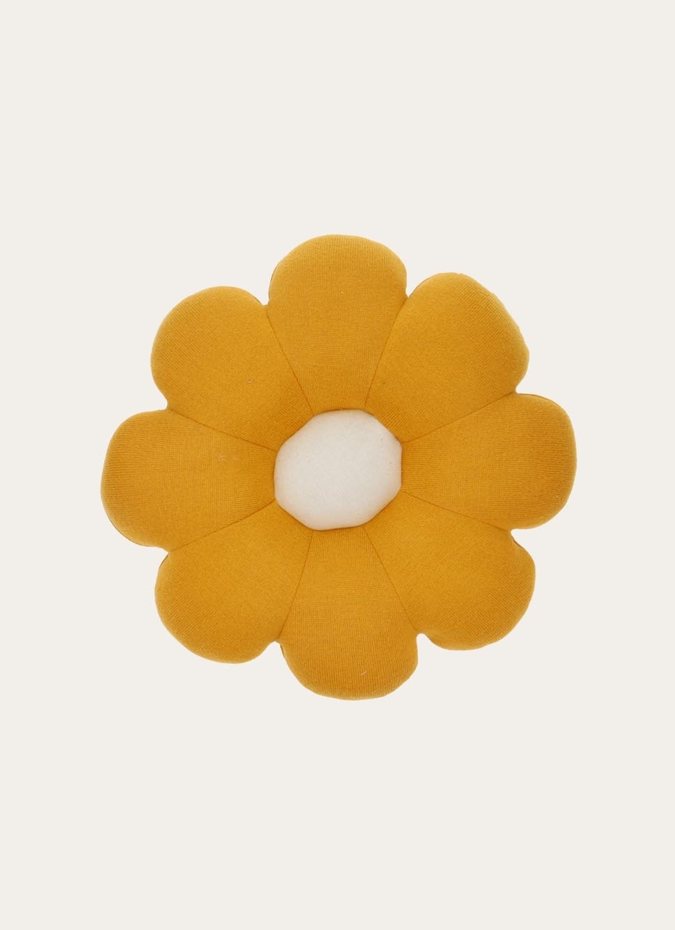COUSSIN EN TRICOT EN FORME DE FLEUR VANILLE
