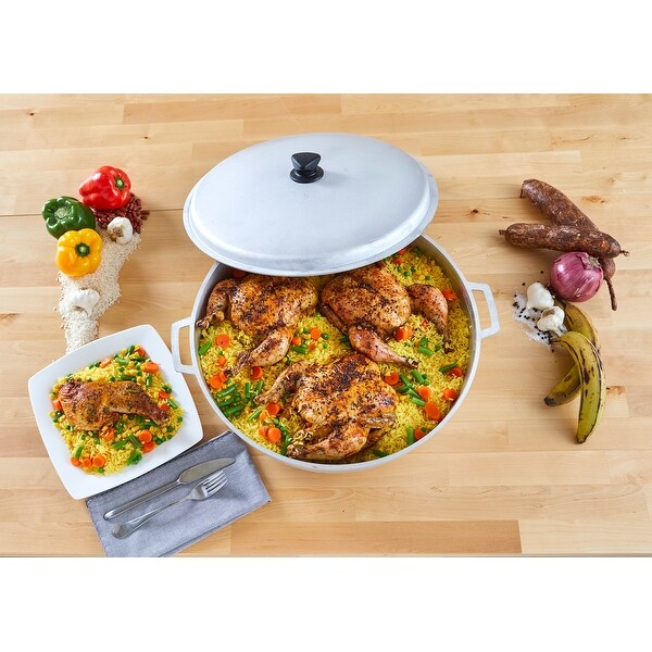 IMUSA GAU-80508 17.9-Quart Cast Aluminum Caldero, Silver