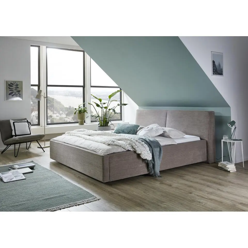 Kofferbed Mitoma - 160 x 200 cm - Taupekleurig design