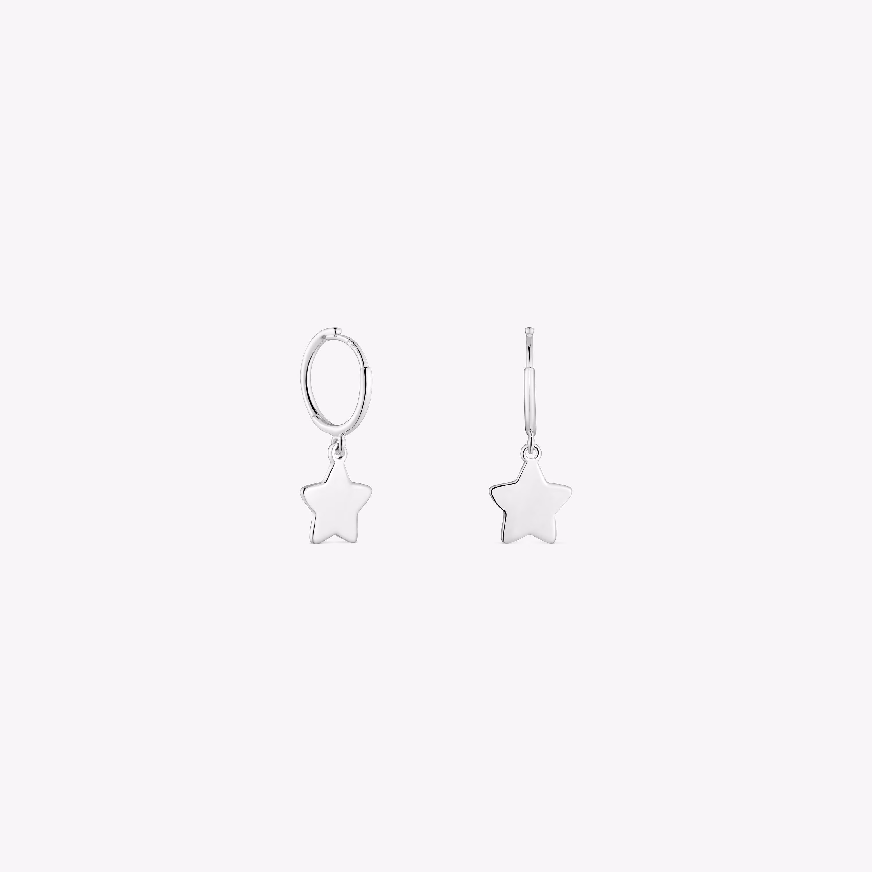 Pendientes de aro motivo estrella de plata TOUS Motivos