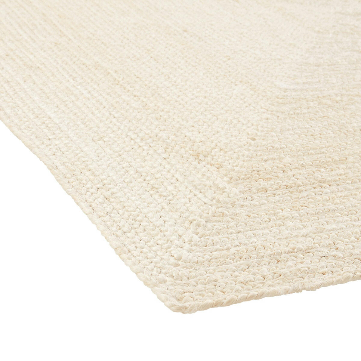 Tapis carré jute blanchi, Aftas