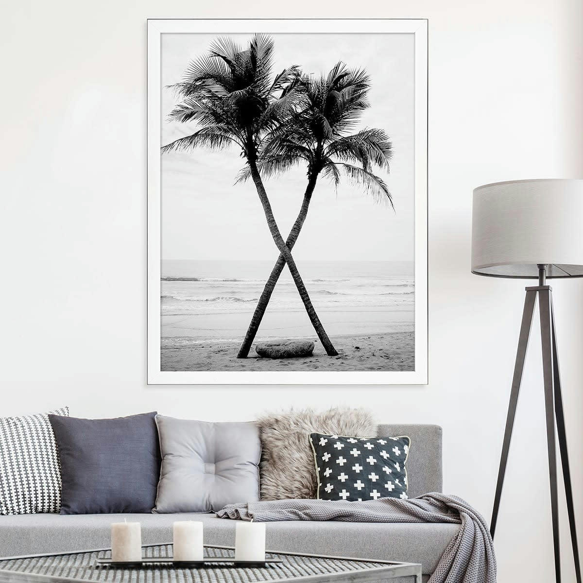 NEWTON - Cadre photo Newton acier 60x80 cm résine recyclée