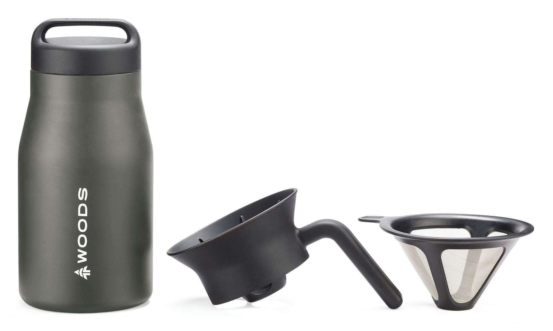 Woods Brew Insulated Pour-Over Stainless Steel Coffee Maker, 1.4-L