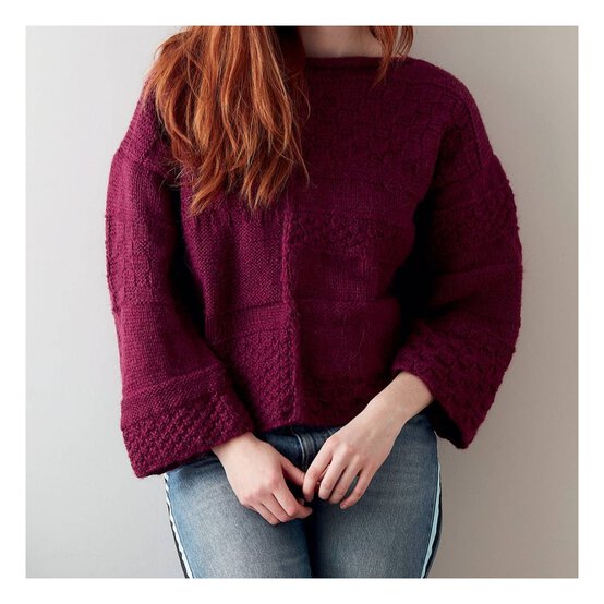 Knitcraft Mixed Stitch Jumper Digital Pattern 0253