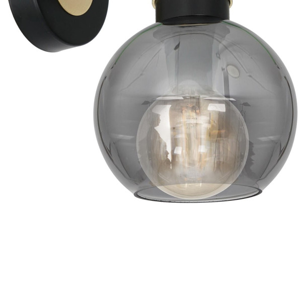 Kinkiet czarny OMEGA 1xE27x60W wym:30x16x16cm IP20 Milagro