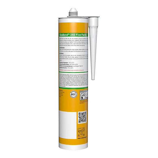 Colle d'agencement rapide Sikabond 240 410gr blanc