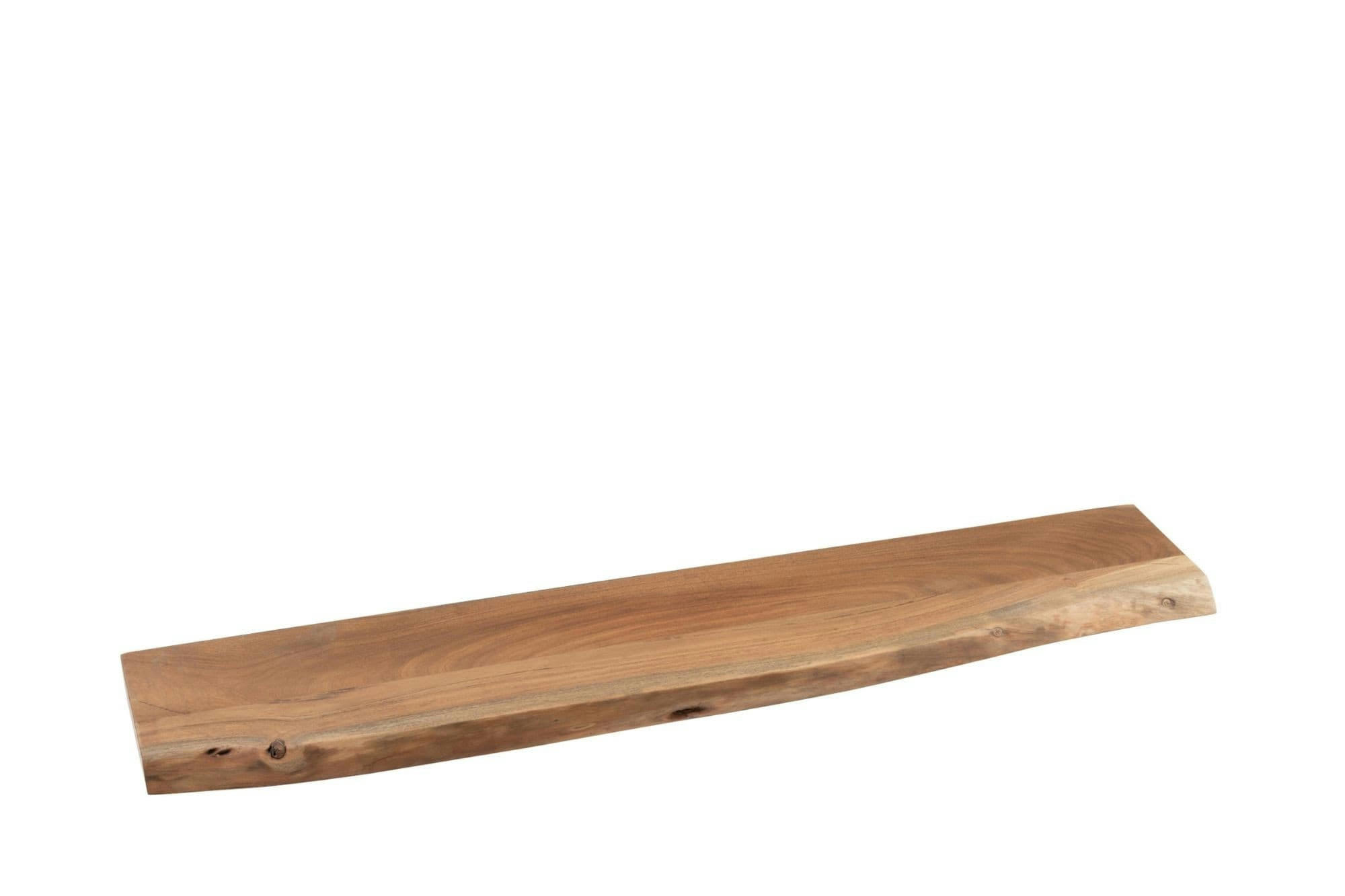 EDGAR - Lot de 2 etagère murale rectangulaire en bois d'acacia l115