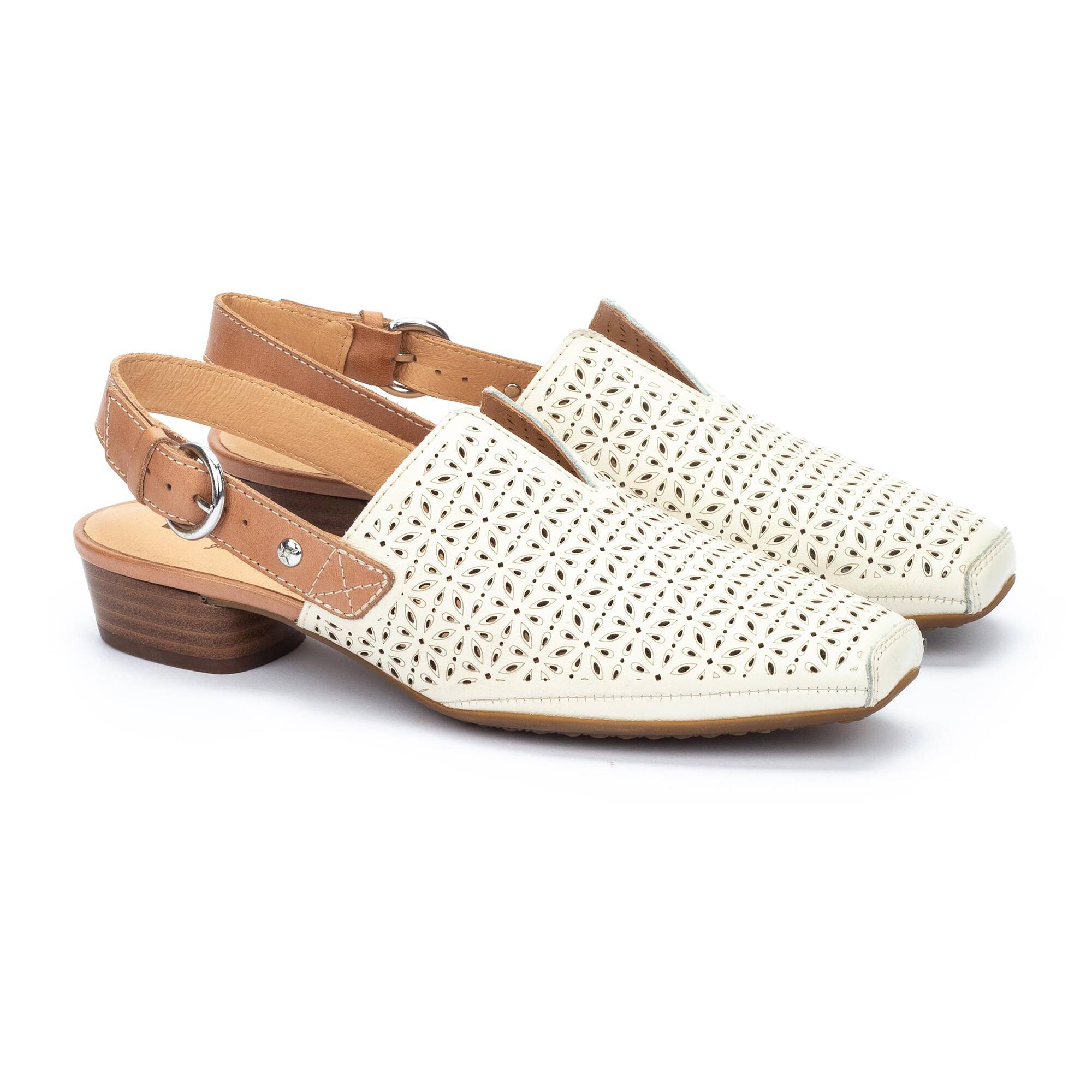 ALAMEDA - Zapatos de tacón bajo con hebilla para mujer