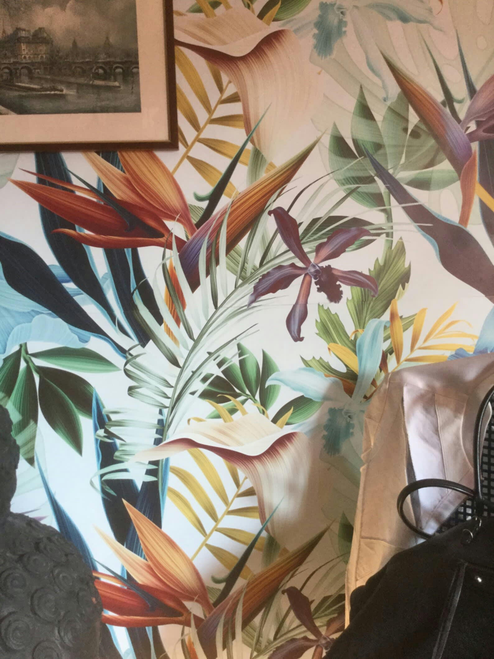 TROPICALI - Papier Peint Bleu Tropical 250x200 cm