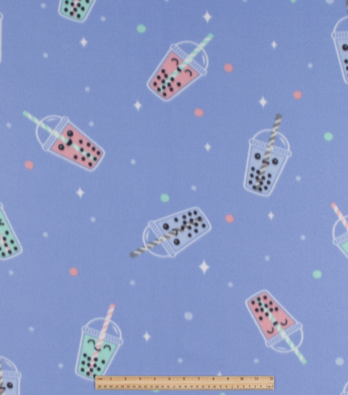 Boba Blizzard Prints Fleece Fabric