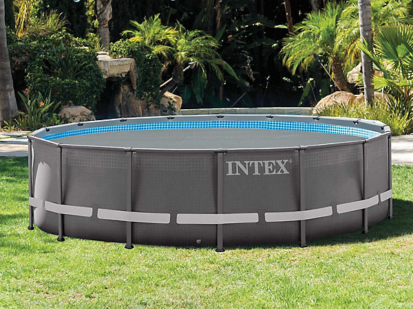 Bâche à bulles renforcée ronde pour piscine tubulaire Intex diamètre 5,49 m- Intex