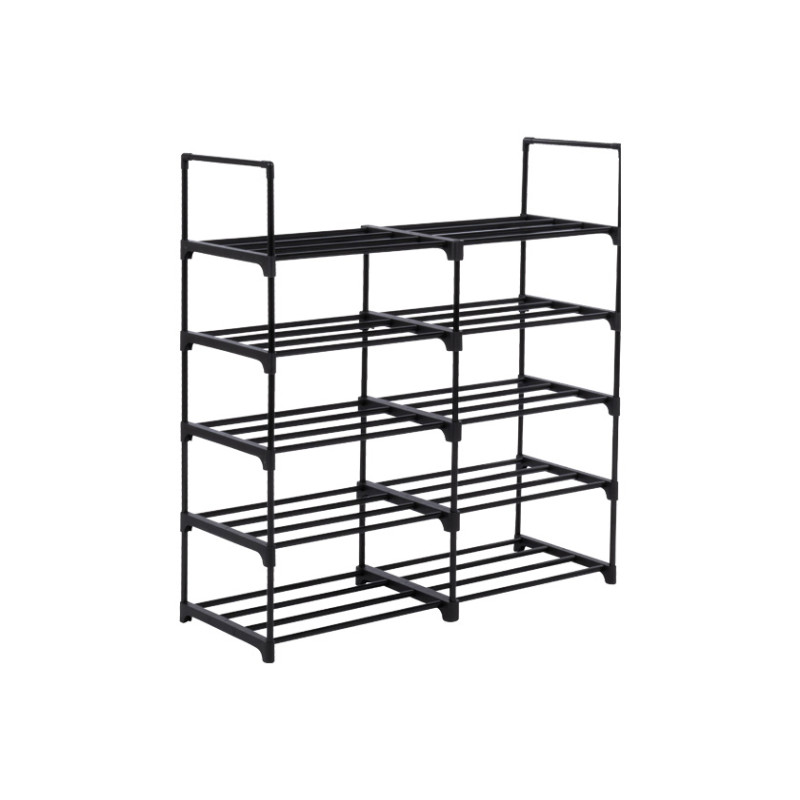 Rangement pour chaussures modulaire 24 paires noir PRACTO HOME