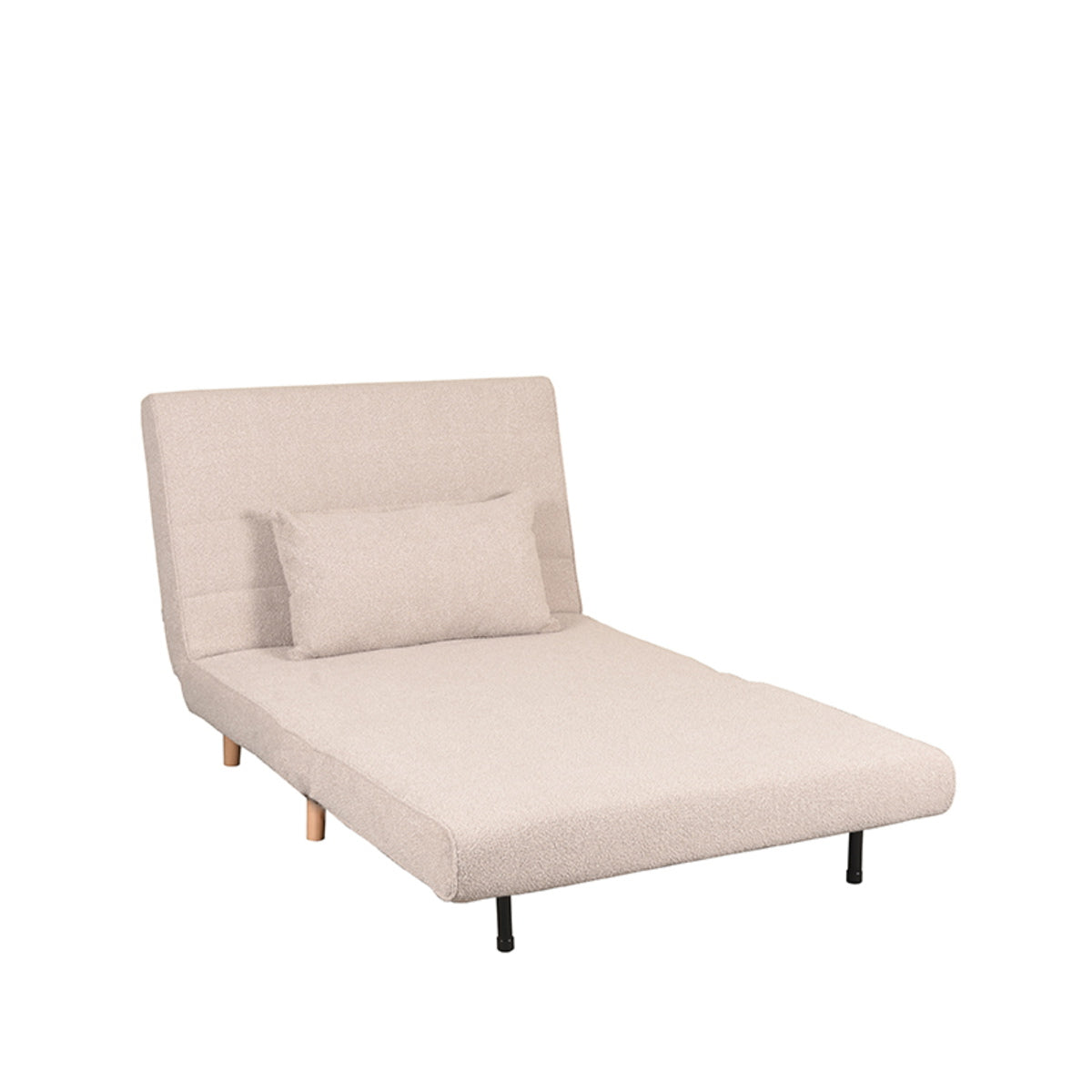 LABEL51 Slaapbank Single - Naturel Bouclé - 101x90x81cm