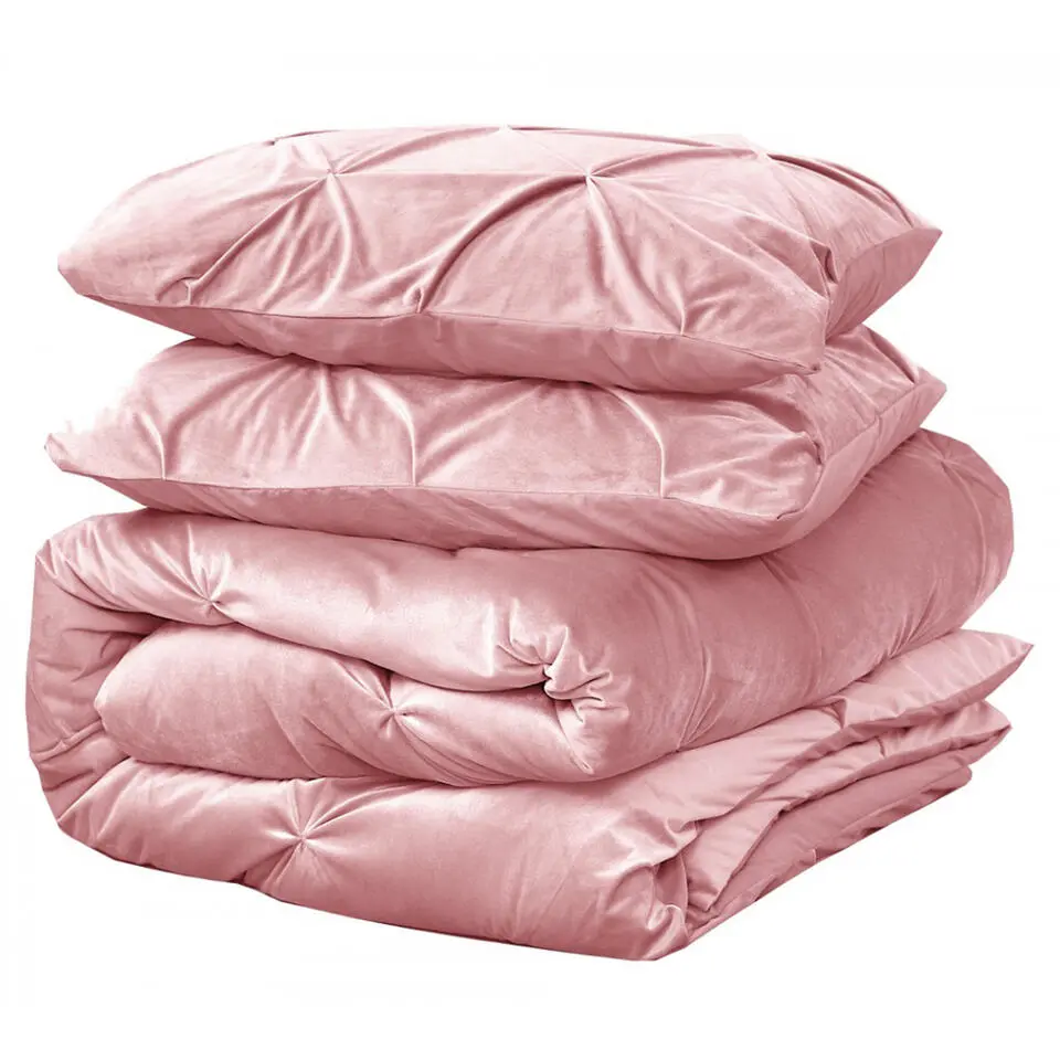 Dekbedovertrek Velvet 200x220 �?Fluweelzacht & Luxe Pintuck Design